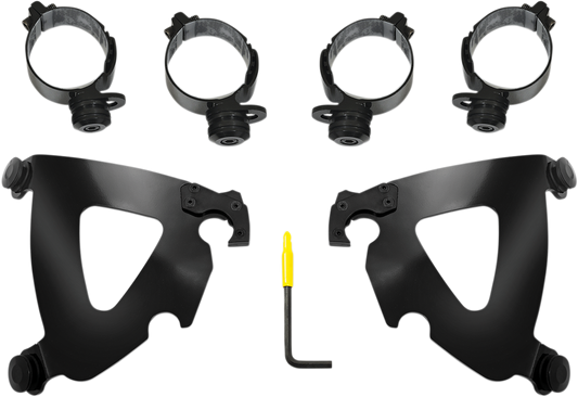 Memphis Shades Road Warrior Fairing & Black Mount Kit 2018-2021 Harley FLSB