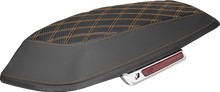 Saddlemen Orange Carbon Lattice Saddlebag Lid Covers for 2014-25 Harley Touring