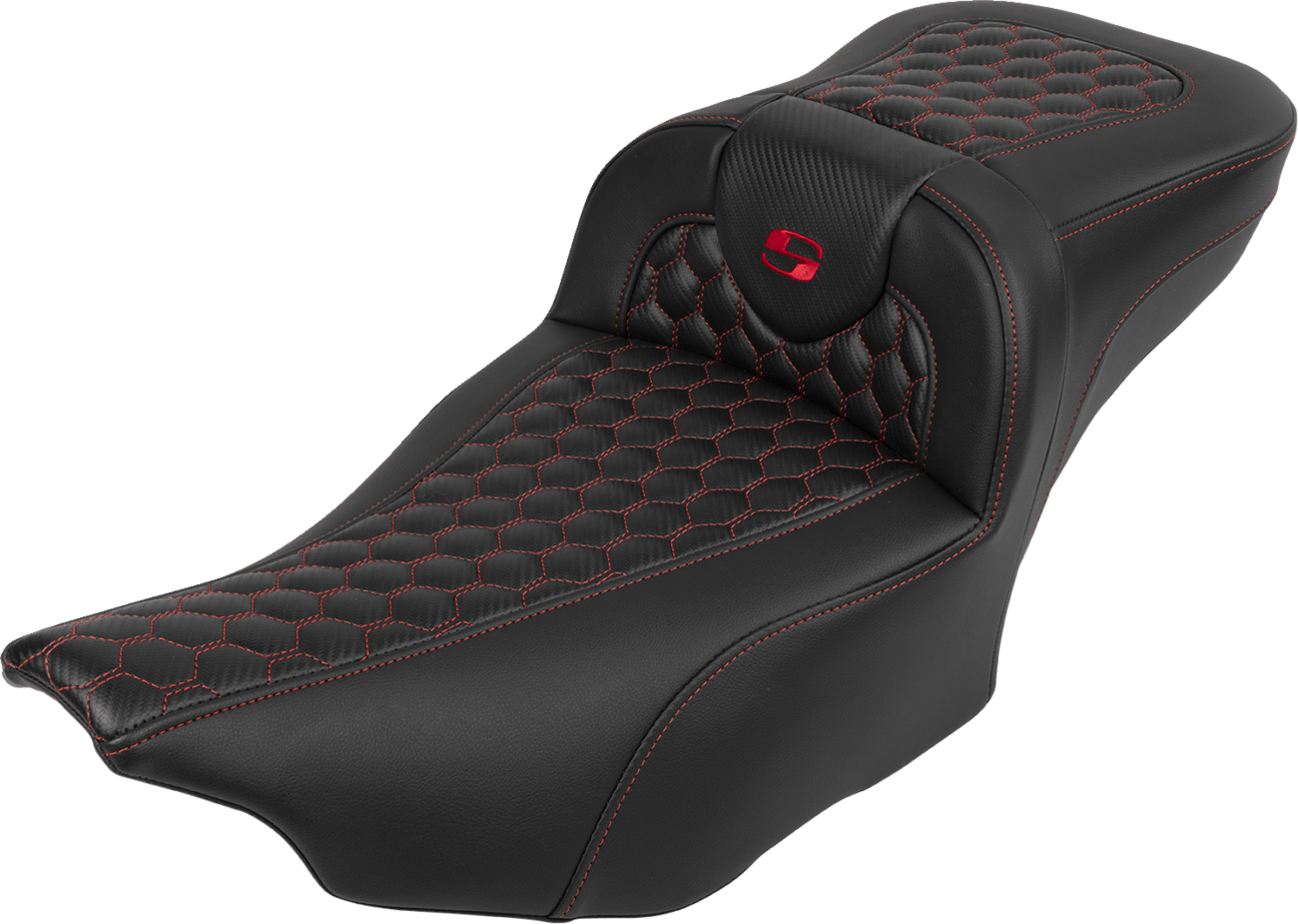 Saddlemen Roadsofa Extended Honeycomb Seat & Backrest for 2023-25 Harley Touring