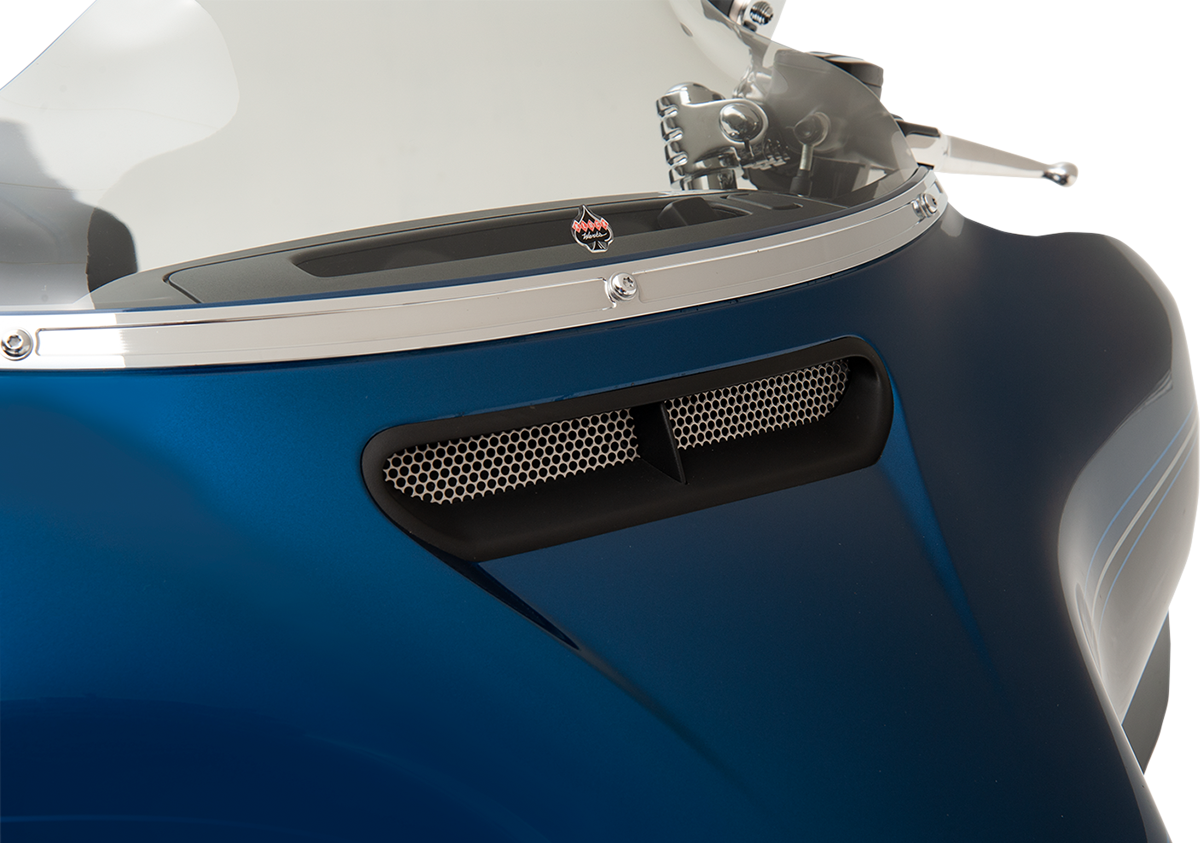 Klock Werks Round Fairing Vent Screen for 2014-2023 Harley Electra Street Glide