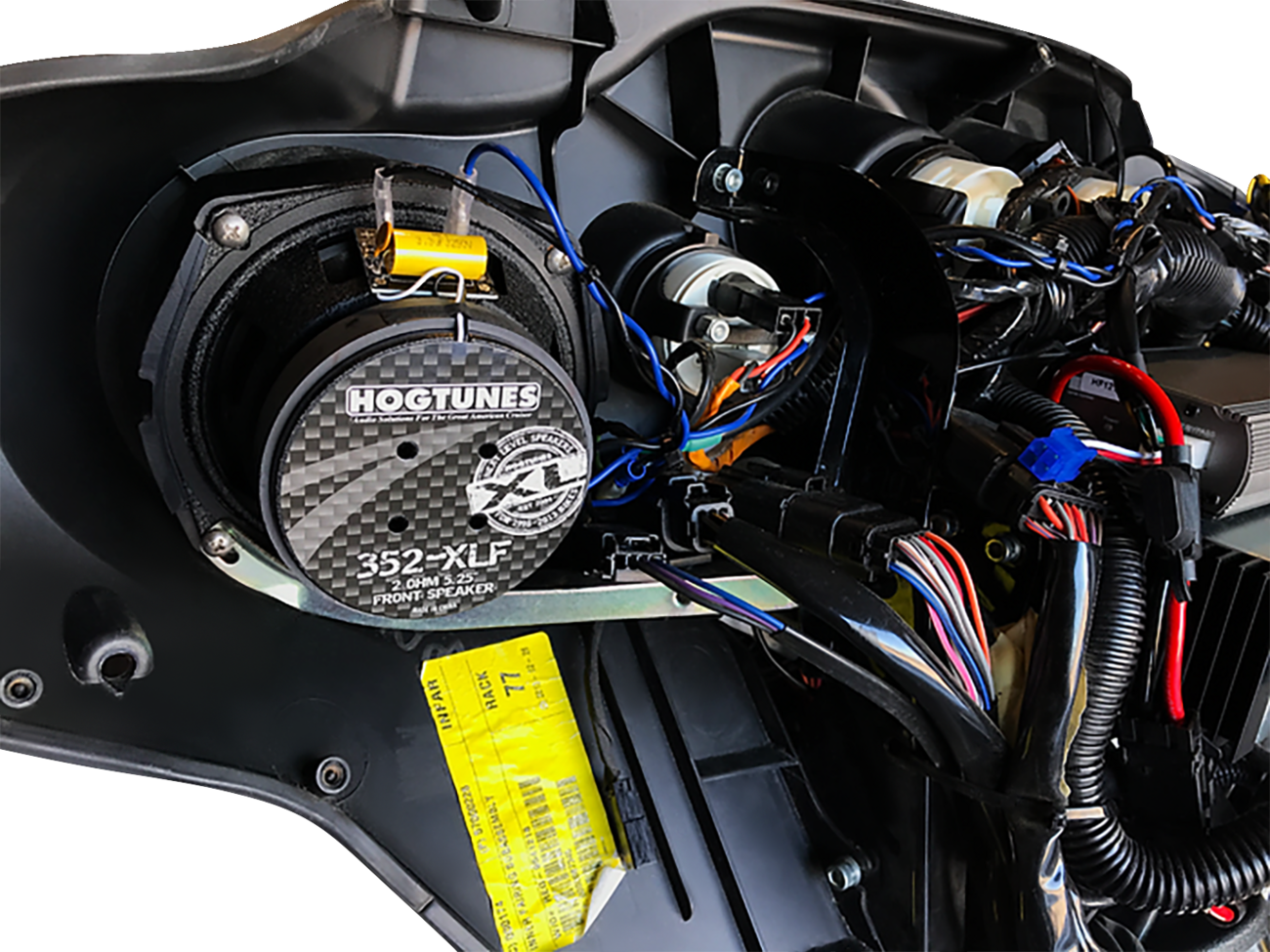 Wild Boar Rear Cut In Saddlebag Lid Speaker Amp Kit 2014-2023 Harley Touring