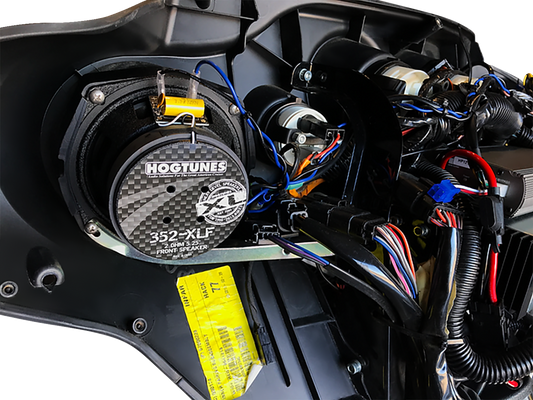 Wild Boar Rear Cut In Saddlebag Lid Speaker Amp Kit 2014-2023 Harley Touring