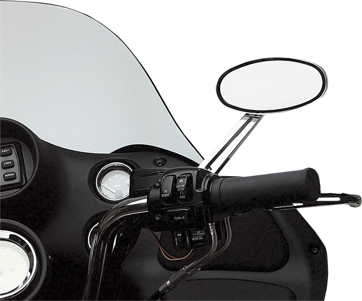 Drag Specialties Chrome LED Stealth II Right Hand Handlebar Motorcycle Mirror