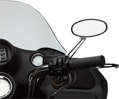 Drag Specialties Chrome LED Stealth II Right Hand Handlebar Motorcycle Mirror