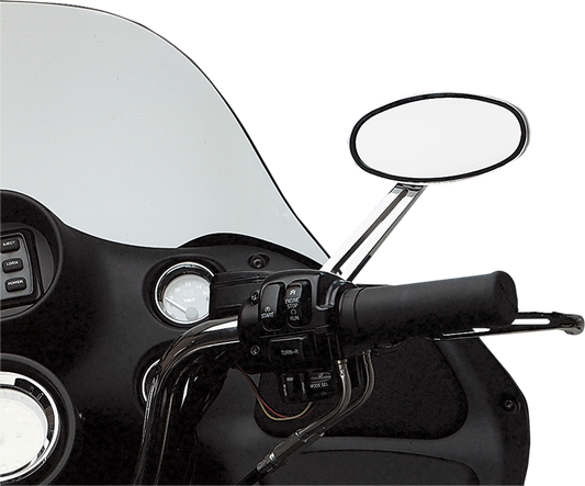 Drag Specialties Chrome LED Stealth II Right Hand Handlebar Motorcycle Mirror