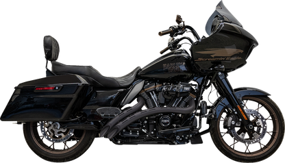 Bassani 2-2 Radial Black Slotted Exhaust System 2019-23 Harley Touring 1F22FB