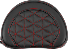Saddlemen Contour Red Tri Gripper Stitch Sissy Bar Backrest Pad for Harley