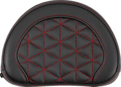 Saddlemen Contour Red Tri Gripper Stitch Sissy Bar Backrest Pad for Harley