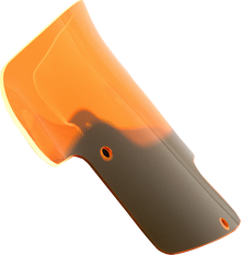Klock Werks 8" Orange Kolor Flare Windshield 2020-2025 Indian Challenger Pursuit