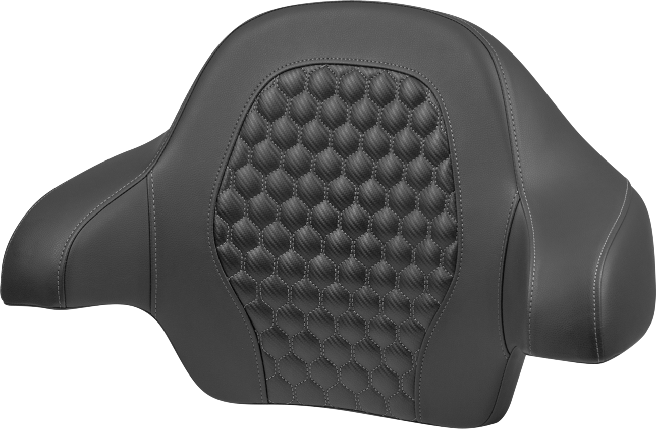 Saddlemen Tour Pack Gray Honeycomb Backrest Pad for 2014-2024 Harley Touring