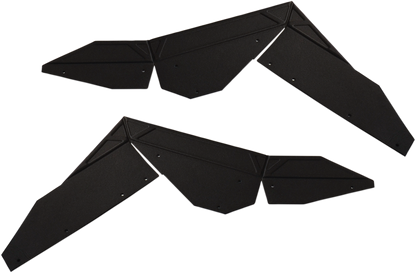 Powermadd Black UTV Front Fender Flare Extension Kit 2009-2014 Polaris RZR 800
