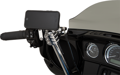 Klock Werks iOmounts Handlebar Phone Left Side Switch Mount Kit 1996-2023 Harley