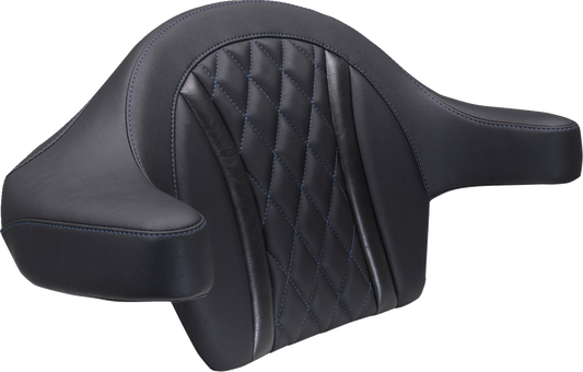 Mustang King Tour Pak Backrest Extended Armrest Pad for 2023-2025 Harley Touring