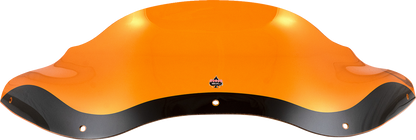 Klock Werks Flare 8" Orange Fairing Windshield for 1998-2013 Harley Road Glide