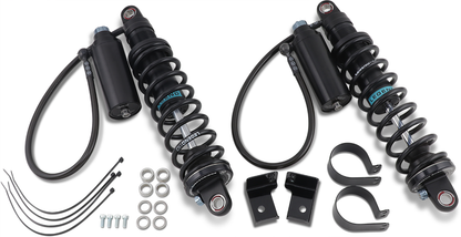 Legend Black 14" Standard Revo-ARC Rear Shocks 2014-2024 Harley Touring Models