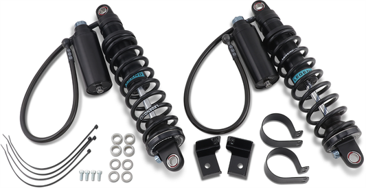Legend Black 14" Standard Revo-ARC Rear Shocks 2014-2024 Harley Touring Models