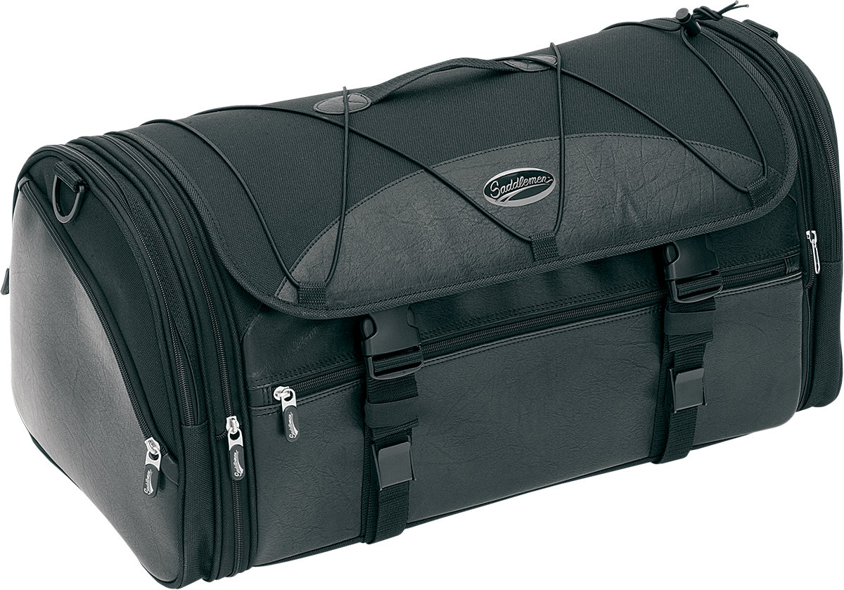 Saddlemen Deluxe Rear Universal Motorcycle Tour Pak Rack Luggage Bag Harley