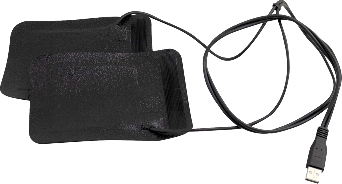 Koso Universal Black USB-Powered Heated Rubber Handlebar Grip Wraps AX210000