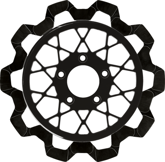 Lyndall Racing Gemini Black Rear Brake Rotor fits 2014-2024 Harley Touring FLH