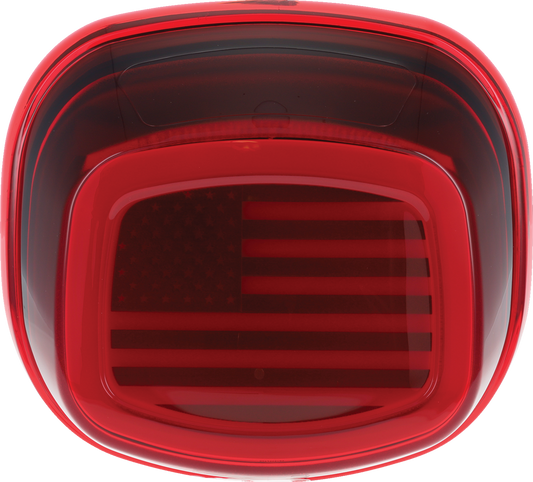 Kuryakyn LED Red Tracer Flag Taillight fits 1999-2022 Harley Touring Dyna XL