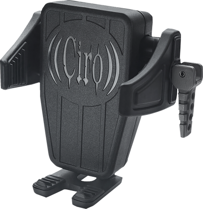 Ciro Cybercharger Trim Line Black Motorcycle Phone Holder & Wireless Charger