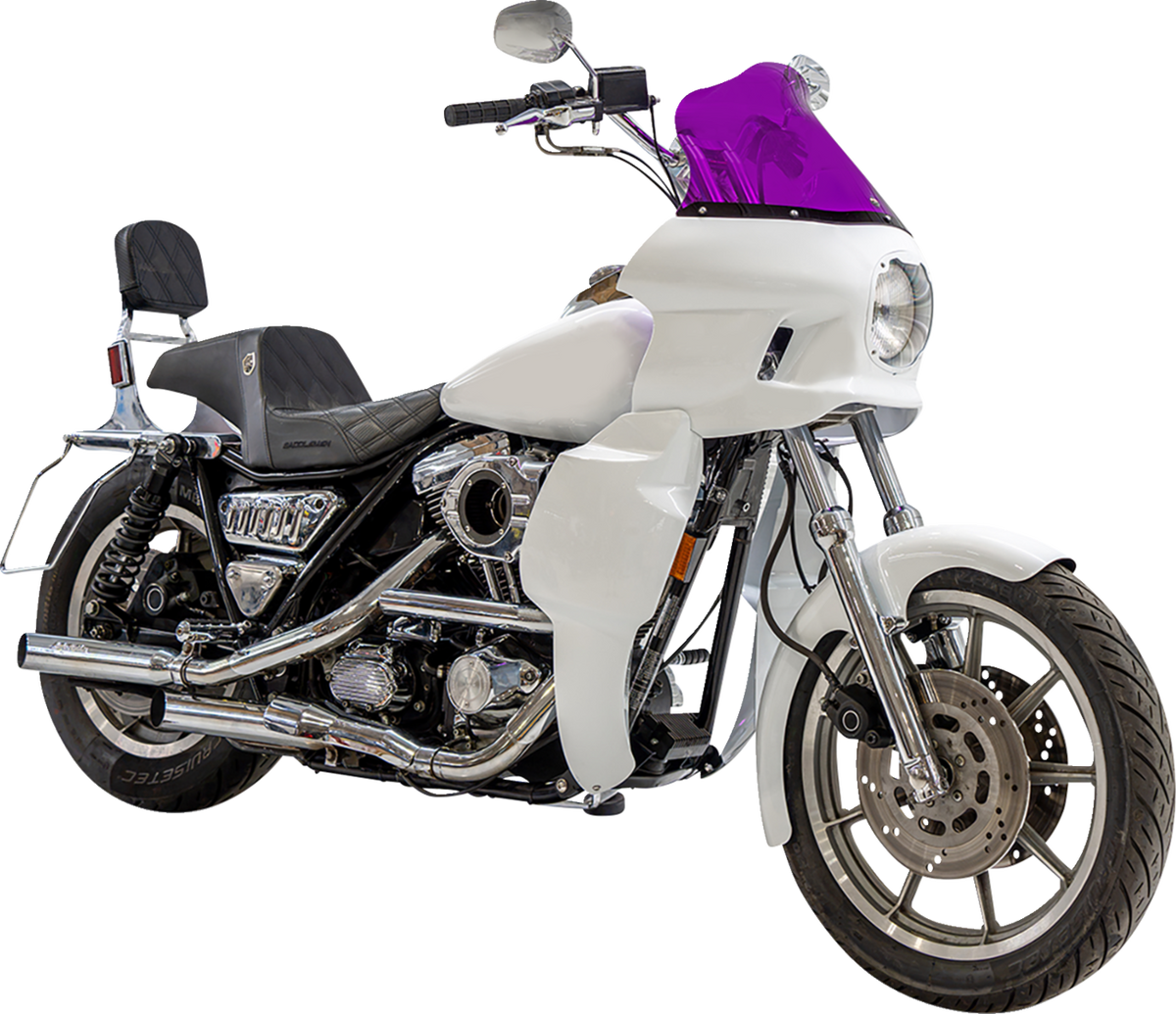 Klock Werks Kolor Flare 12.5" Purple Windshield fits Saddlemen S-RT Mini Fairing