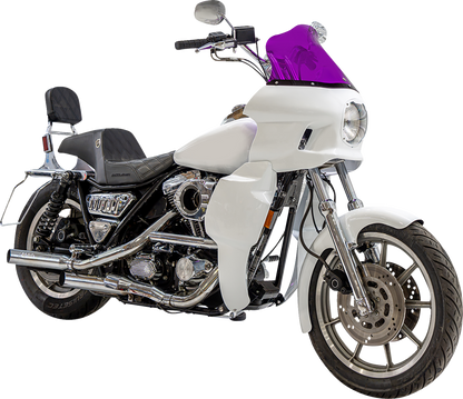 Klock Werks Kolor Flare 12.5" Purple Windshield fits Saddlemen S-RT Mini Fairing