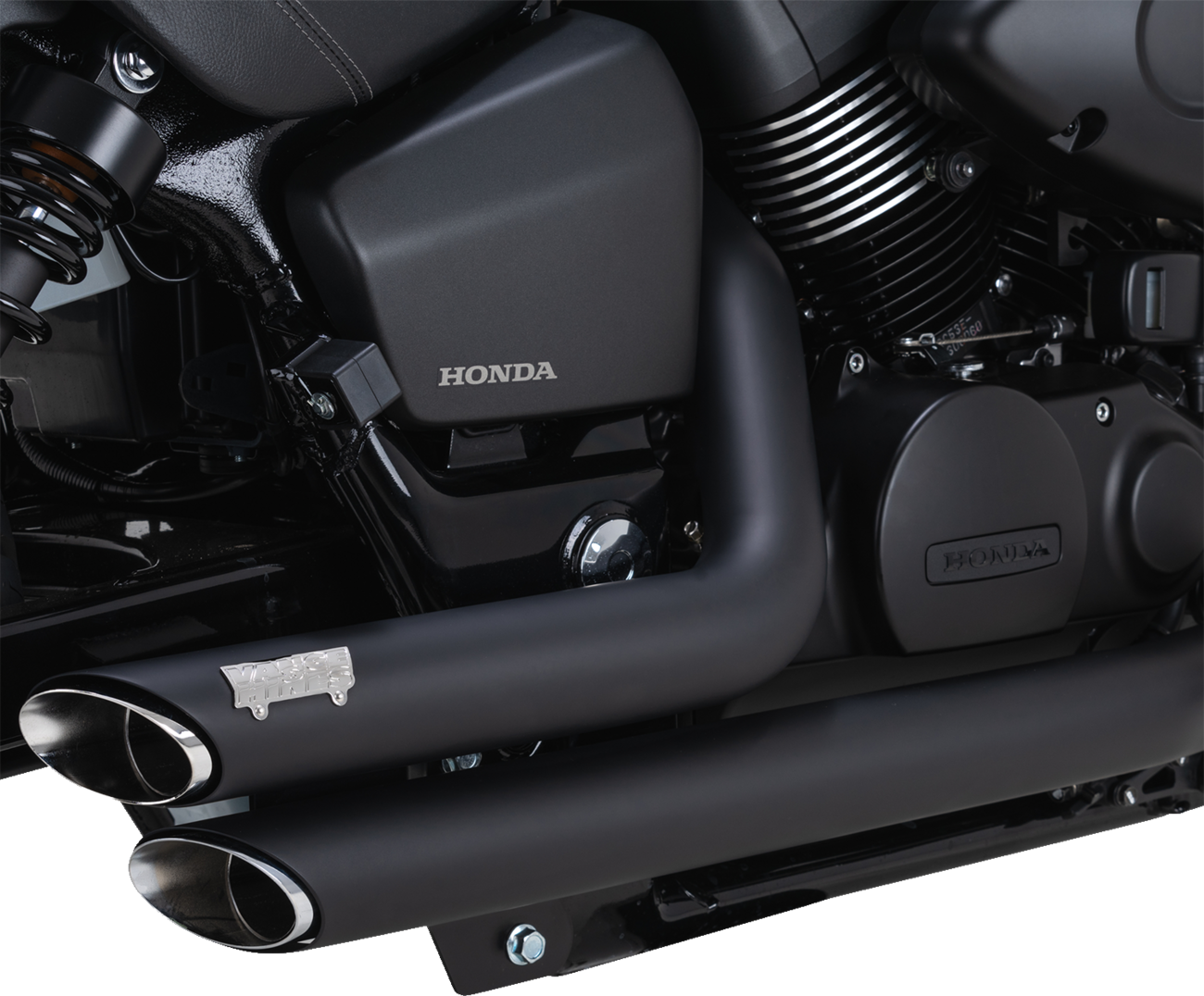 Vance & Hines Shortshots Staggered Black 2-2 Exhaust for 2010-2023 Honda Shadow