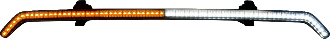 Custom Dynamics Smoke Center Fairing Vent Trim LED Light 23-25 Harley Road Glide