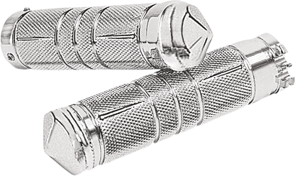 Accutronix Knurled 1" Hand Grips fits 1980-2021 Harley Dyna Touring Softail XL