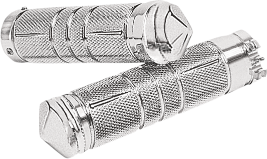 Accutronix Knurled 1" Hand Grips fits 1980-2021 Harley Dyna Touring Softail XL