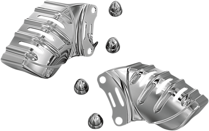 Kuryakyn 7789 Pair Chrome Front Caliper Covers fits 2006-2019 Harley Touring