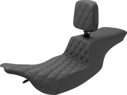 Saddlemen Step Up Lattice Gel Seat & Backrest for 1997-2007 Harley Touring FLTR