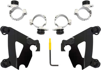Memphis Shades Cafe Fairing & Black Mount Kit for 96-19 Harley Sportster XG XLC