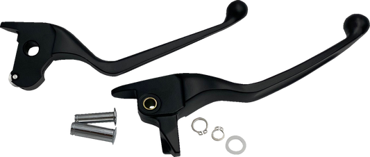 Drag Specialties Narrow Black Brake Clutch Hand Levers 2014-2016 Harley Touring