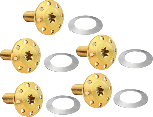 Arlen Ness Polished Front Floating Brake Rotor Bolt Kit 2014-2024 Harley Touring