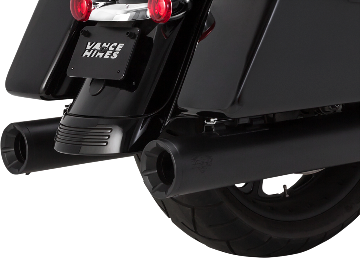 Vance & Hines Eliminator 400 Black 4" Mufflers 2017-2024 Harley Touring 46714