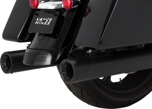 Vance & Hines Eliminator 400 Black 4" Mufflers 2017-2024 Harley Touring 46714