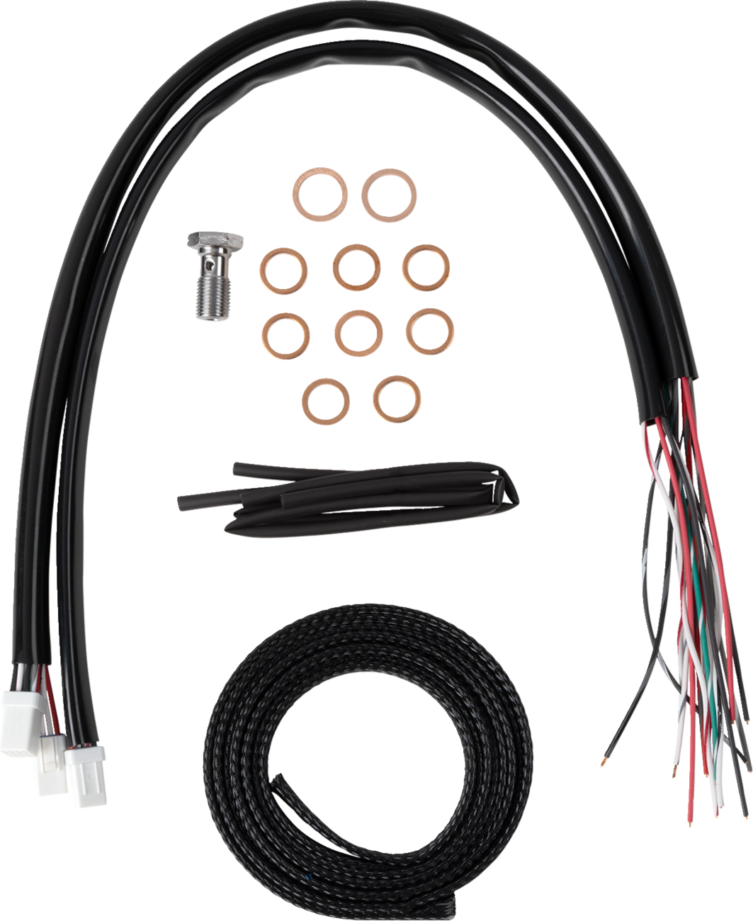 La Choppers Complete Stock Handlebar Black Cable Kit for 2023-26 Harley Touring