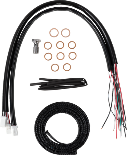 La Choppers Complete Stock Handlebar Black Cable Kit for 2023-26 Harley Touring