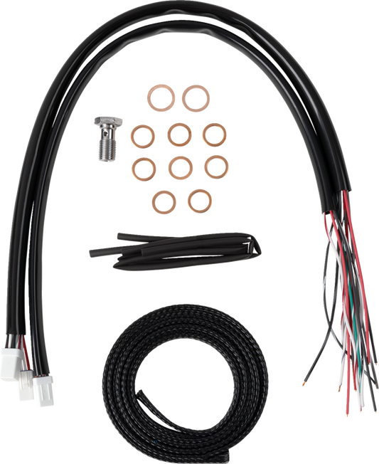 La Choppers Complete Stock Handlebar Black Cable Kit for 2023-26 Harley Touring