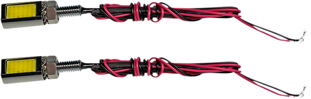 Custom Dynamics Chrome Rear LED Motorcycle License Plate Tag Light Bolts Harley
