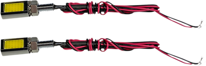 Custom Dynamics Chrome Rear LED Motorcycle License Plate Tag Light Bolts Harley