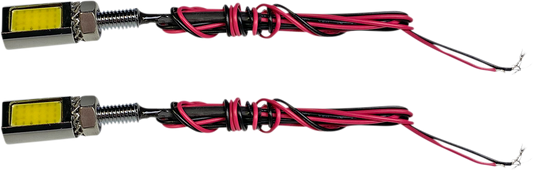 Custom Dynamics Chrome Rear LED Motorcycle License Plate Tag Light Bolts Harley