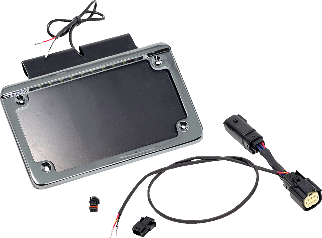 Namz Saddlebag Illuminated License Plate Holder Frame fits 14-24 Harley Touring