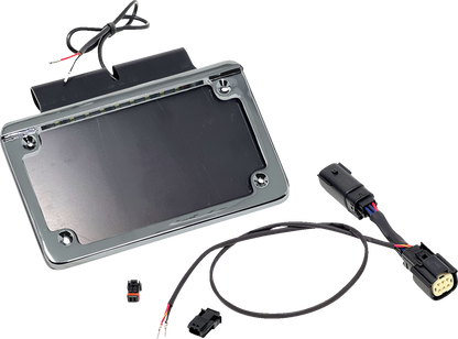 Namz Saddlebag Illuminated License Plate Holder Frame fits 14-24 Harley Touring