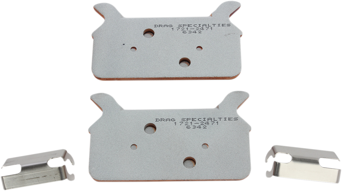 Drag Premium Sintered Metal Rear Brake Pads for 1986-1999 Harley Touring