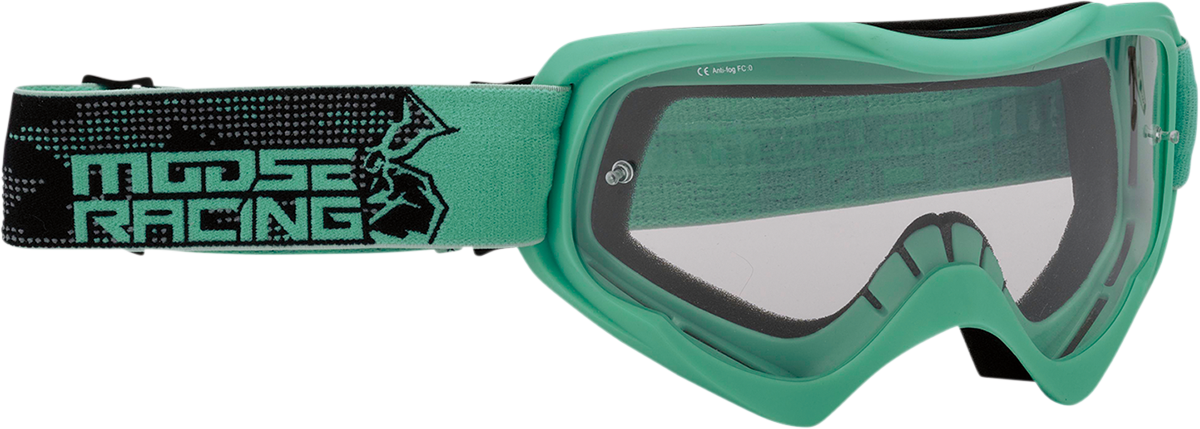 Moose Qualifier Agroid Mint Motorcycle Riding Dirt Bike Racing Goggles MX