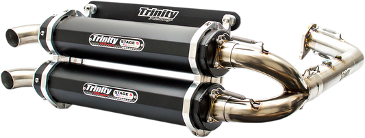 Trinity Racing 1-2 Stage 5 UTV Exhaust for 2016-21 Polaris RZR XP Turbo 1000 ESP