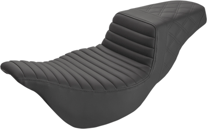 Saddlemen Black Step-Up Extended Reach Seat for 2008-2024 Harley Touring FLHX